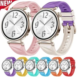 18mm Women Silicone Strap for Huawei Watch GT5 41mm Sport Replacement Band for Huawei Watch GT 4 41mm Breathable 18mm Wristband