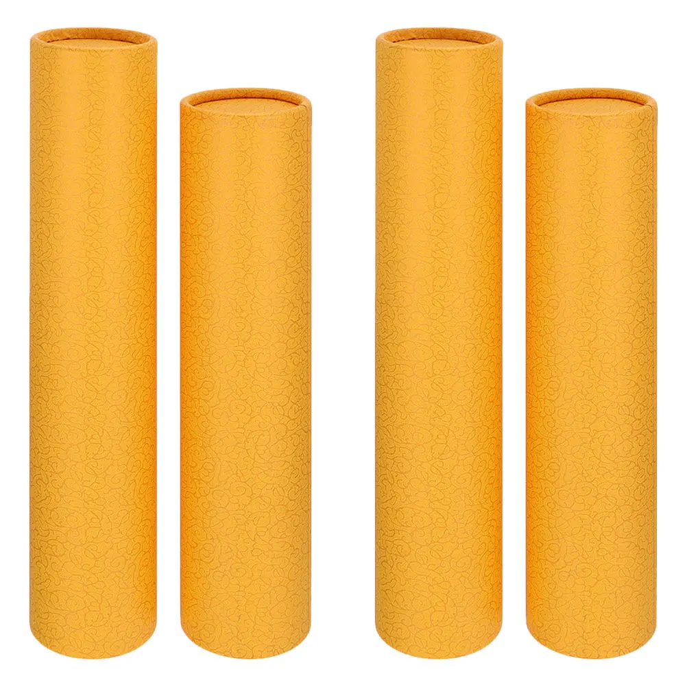 2 قطعة صندوق التمرير اللوحة الصينية الخط الفن تخزين أنبوب سميكة التعبئة والتغليف الفاخرة للأعمال الفنية والخط حجم واسع #3