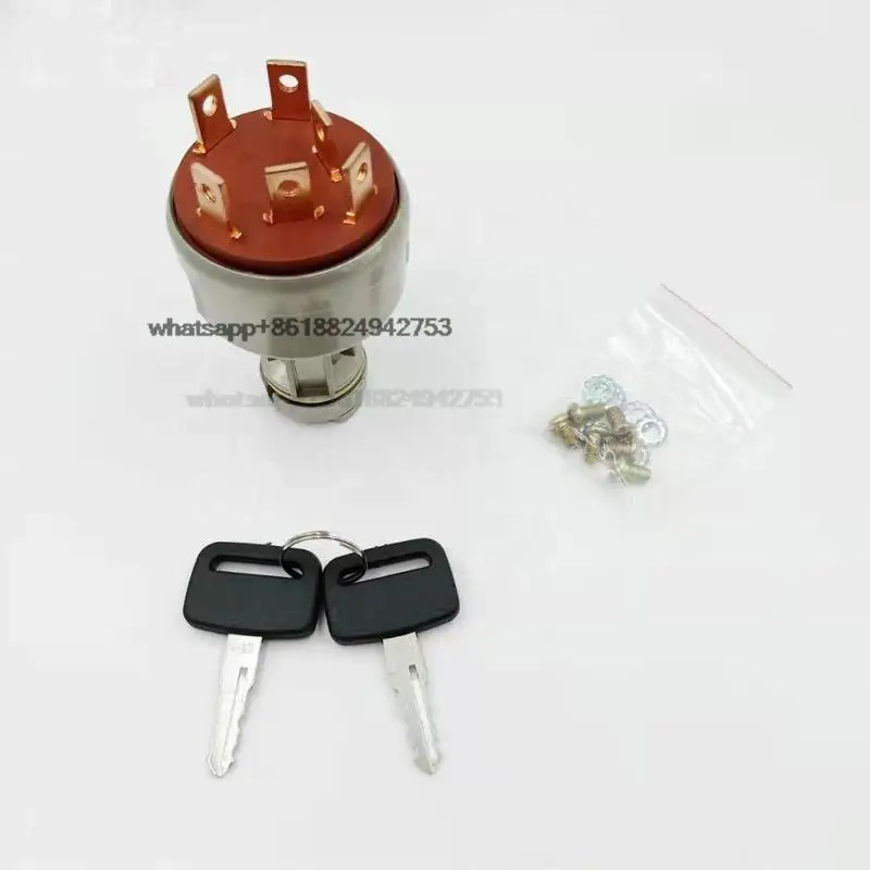 Excavator Ignition Switch including the key For Komatsu PC 6 lines High quality