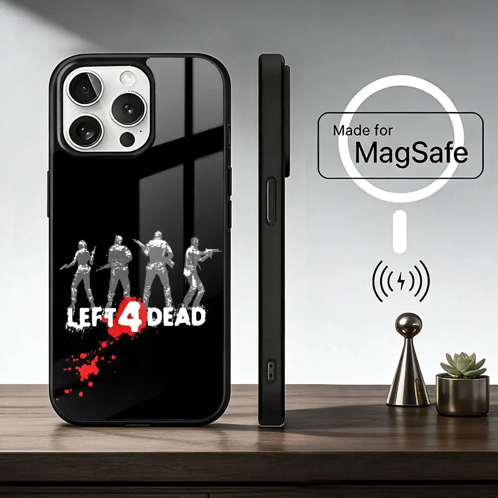 Spiel K-LEFT 4 DEAD Telefon Fall Für IPhone 17 16 15 14 13 12 11 Plus Pro Max plus Drahtlose Ladegerät Abdeckung Funda