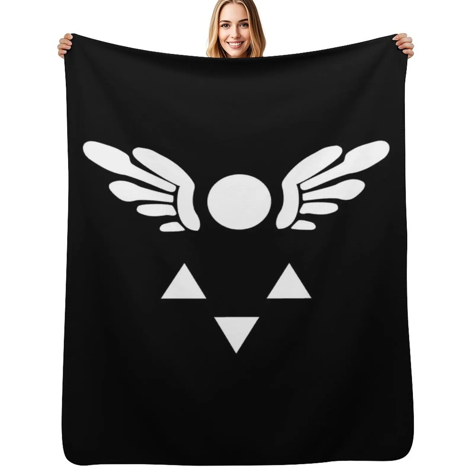 

Deltarune Emblem Throw Blanket valentine gift ideas Decorative Sofa for winter Furrys Blankets