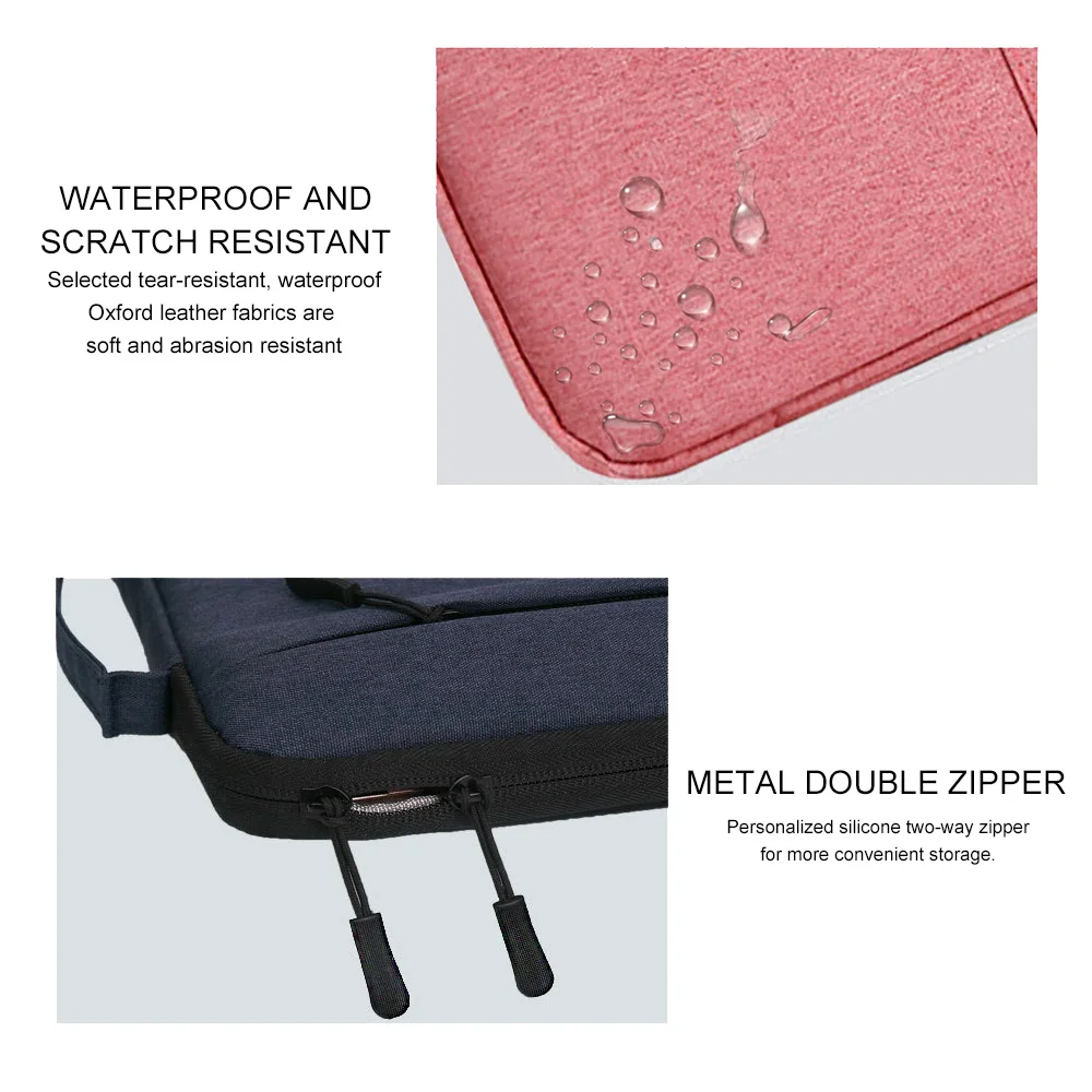 Laptop Sleeve Case for Macbook Air Pro 12 13 14 15 15.4 15.6 16 inch Waterproof Pouch Computer Handbag for Lenovo Dell HP Huawei