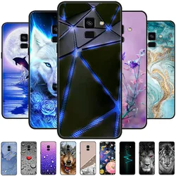 For Samsung Galaxy A8 2018 Case Cool Animals Soft Silicone TPU Phone Cover For Samsung Galaxy A8 Plus 2018 Back Cover Bumper