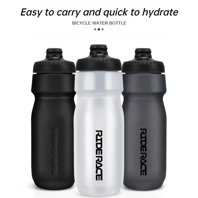 Botella de Agua para Bicicleta de 550/650 ml, Gran Capacidad, Diseño de Compresión, PP5 Libre de BPA, para Ciclismo de Montaña y Carretera, a Prueba de Fugas