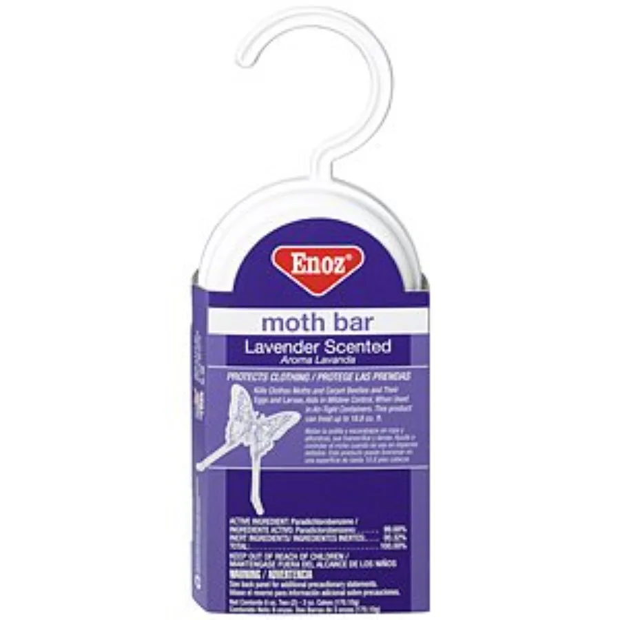 

Enoz Lavender Scented Moth Bar 6 Pack for Natural Fabric Protection in Wardrobes and Storage Spaces LongLasting Fragrance Deter