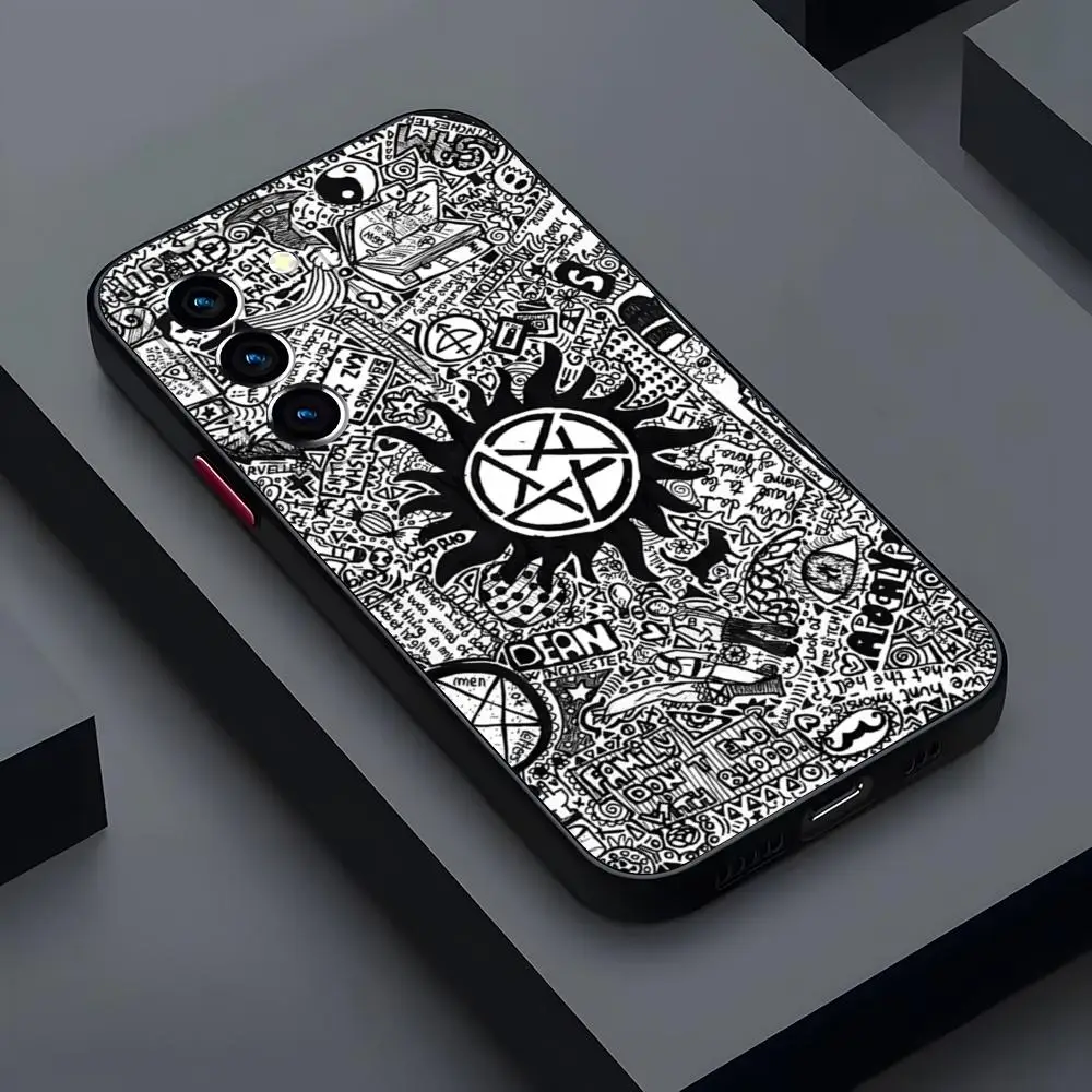 Supernatural Phone Case Matte Transparent For Samsung S21 S22 FE S23 S24 Plus S25 Ultra Back Cover - view 2