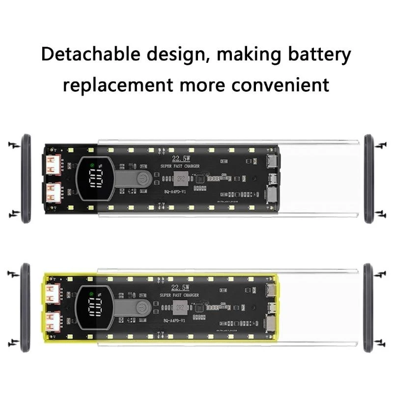 Professional 4Slot 21700 Battery Holder Integrated Fast Charging Safety Protect