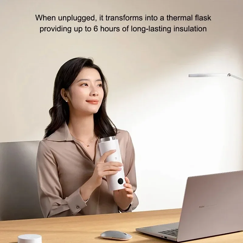 Original MIJIA Portable Electric Kettle 2 Thermos Cup Fast Water Boiler 350ml Smart Temperature Insulated Kettle Travel CN view 4