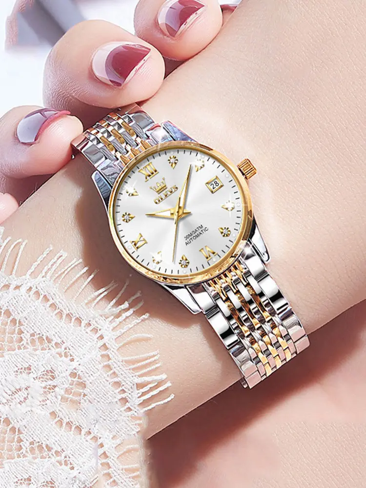 

Zml women's watch - ladies' mechanical watch, unique design, waterproof, stainless steel band