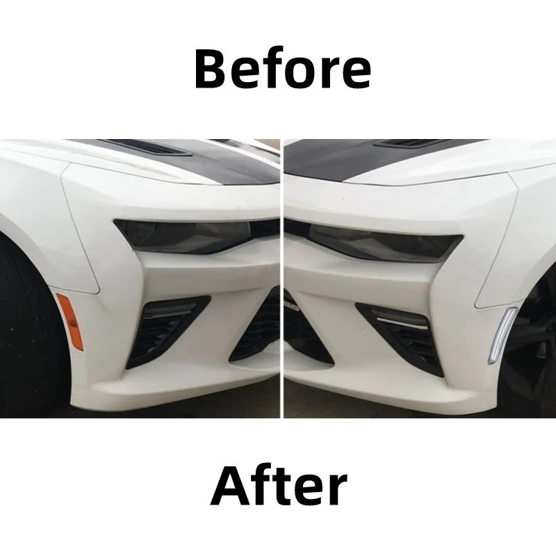 4Pcs Clear Lens White LED Side Marker Turn Signal Light For Chevrolet Camaro LS LT SS ZL1 2016 2017 2018 2019 2020 2021