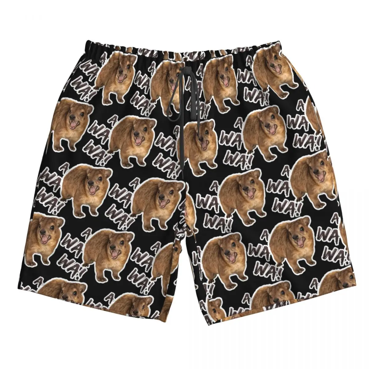 Awawa غاضب صراخ روك Hyrax جذوع الشاطئ مجلس السراويل عارضة سريعة الجافة السباحة الصيف الرجال السراويل #4