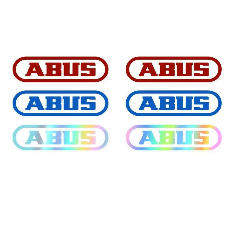 6pcs MTB Road Bike Rack Stickers for ABUS Vinyl Waterproof Sunscreen Antifade Bicycle Cycling Helmet Frame Decals