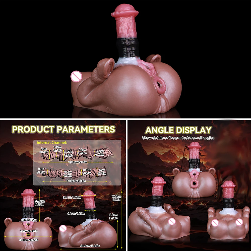 YOCY Realistic Horse Troso Male Masturbator Soft Silicone Big Butt Adult Onahole with Horse Dildo Fantasy Ass Stroker Sex Toys view 6