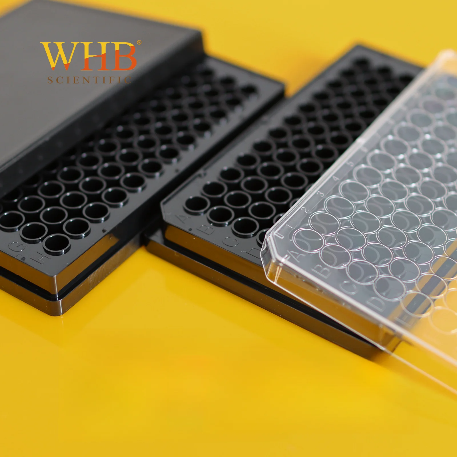 WHB 96 Well Black/White Plate TC Treated 96-well Flat Bottom Luminescent Plate Sterilized Cell Culture Plate For Bio Experiment