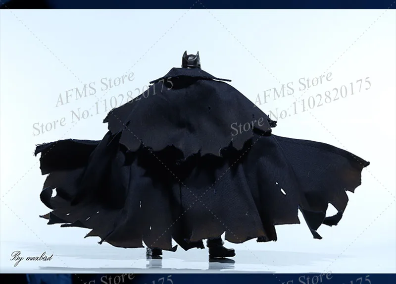 Figura colecionável em escala 1/12, capa de aço da idade média, cavaleiro escuro, batman, acessório de roupas, adequado para bonecas macfarlane diy de 7 espaços