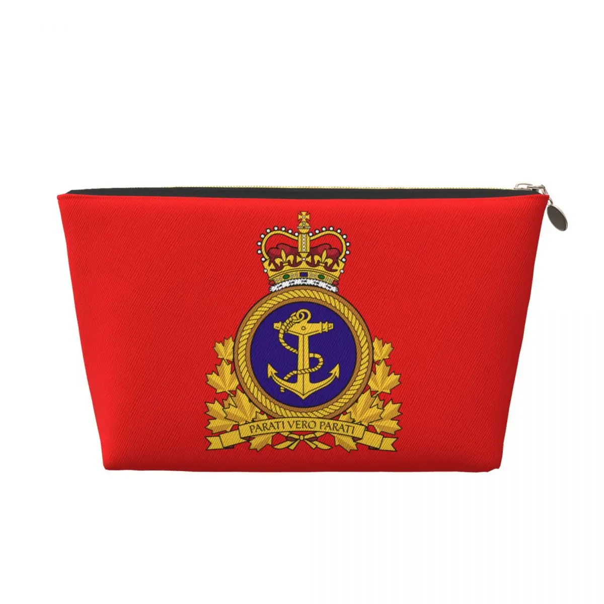 Custom Royal Canadian Navy Travel Cosmetic Bag  Canada Anchor Emblem Makeup Toiletry Organizer Lady Beauty Storage Dopp Kit