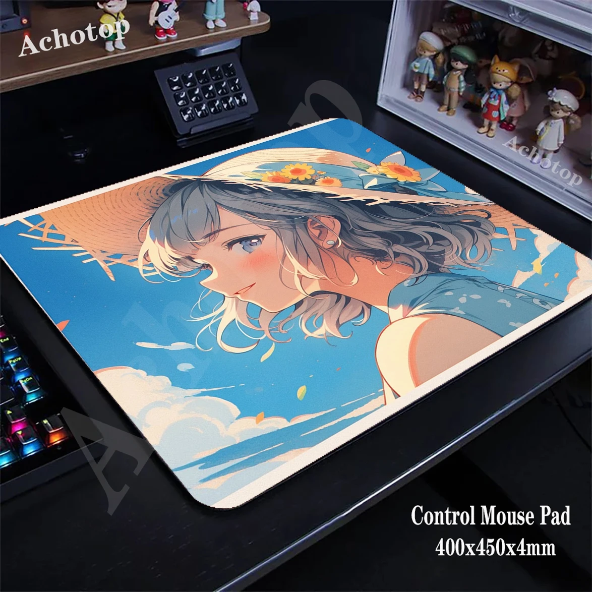 

Kawaii Anime Girl Control Mouse Pad Gaming Mousepad Game Speed Keyboard Pads Deskmat Game Mouse Mat Gamer Desk Mice Pad 40x45cm