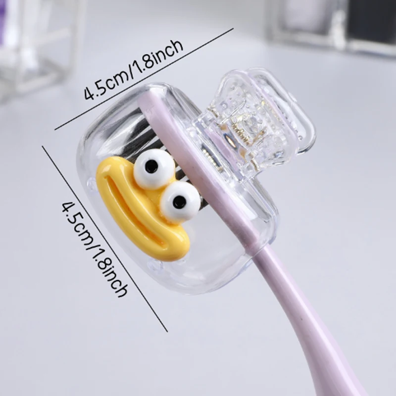 � Zahnbürstenabdeckungen, Mini-Zahnbürstenkopfabdeckung, tragbarer Zahnbürstenschutz, Abdeckungen, Clips, geeignet für Camping, Geschäftsreisen – Detail 1