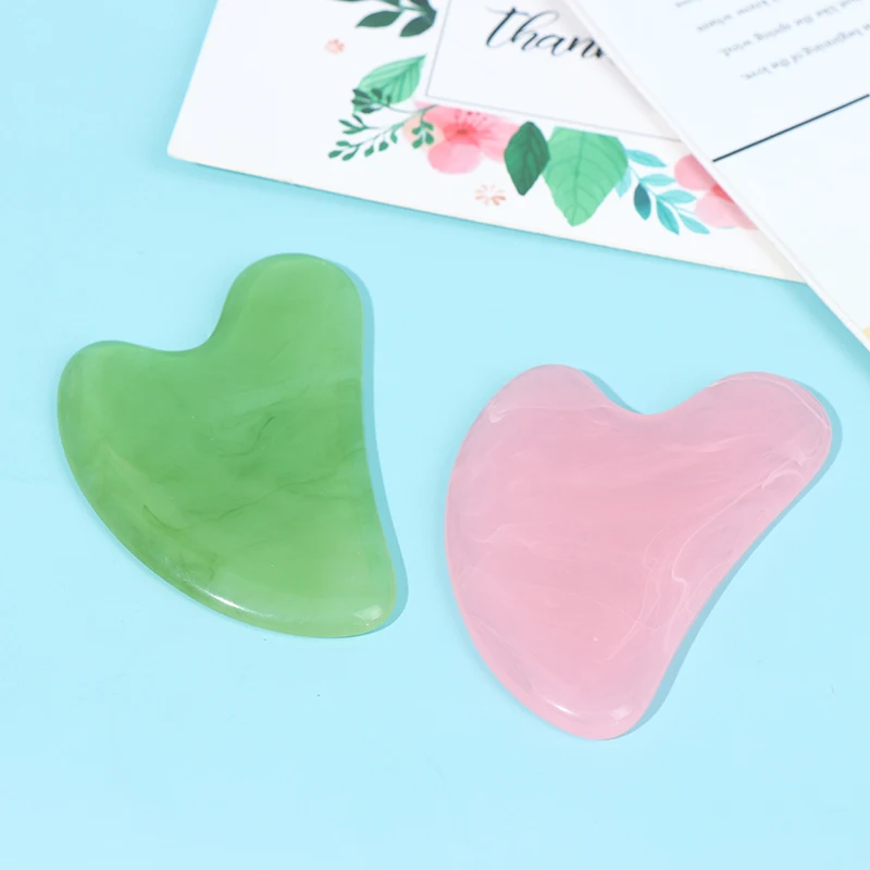 Natural Resin Gua Sha Scraper Board Massage Jade Guasha Stone Wrinkle Remover