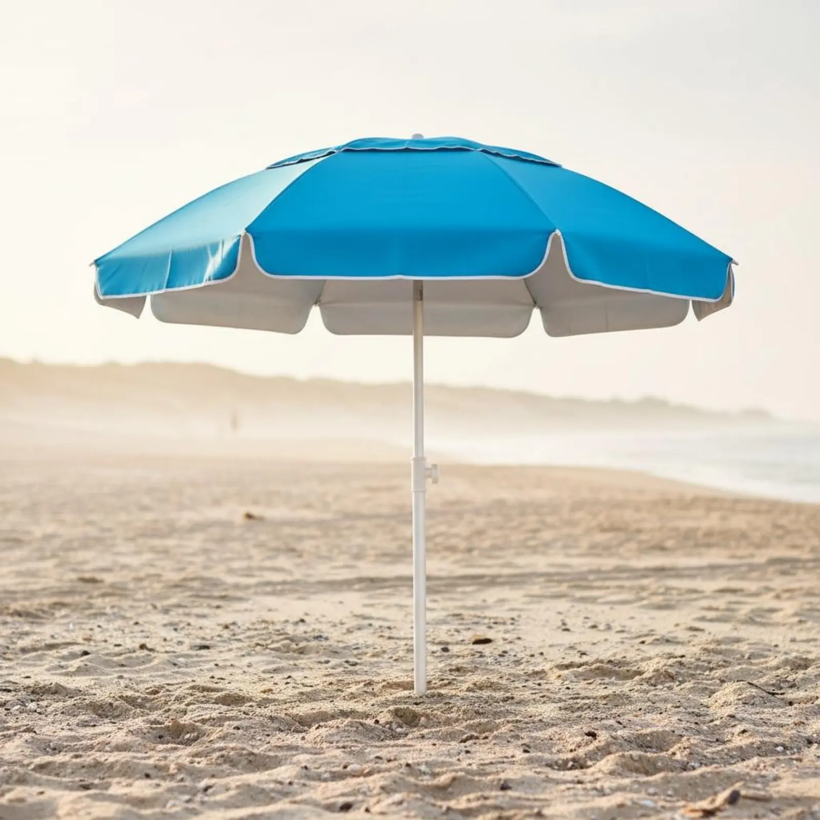 

Rotating Handle Sun Umbrella Rust Proof Portable Beach Umbrella Aluminum Beach Sun Shade Water Resistant Outdoor Gear UPF 50+