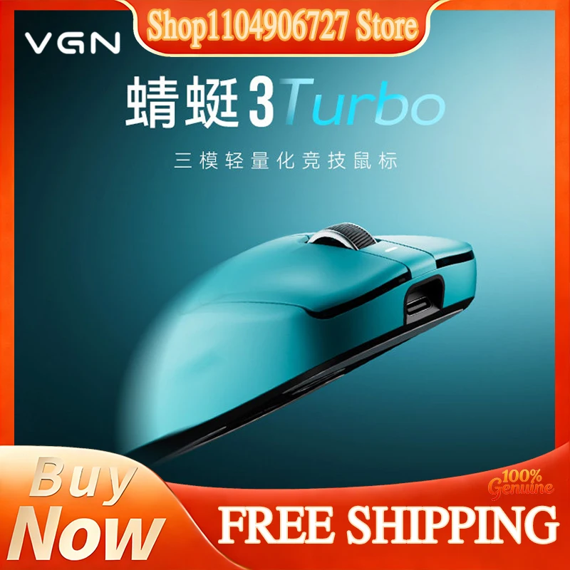 VGN VGN Dragonfly 3 Turbo Wireless Gaming Mouse PAW3955 Extreme Sensor Tri Mode Lightweight Long Battery Life For Esports Gamers - Aliexpress Deal