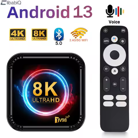 TV98 RK3528 Smart TV Box Ultra HD 4K 8K Android 13 2GB 16GB 4GB 32GB/64GB Dual Wifi 4G 5G BT5.0 Media Player Set Top Box iptv