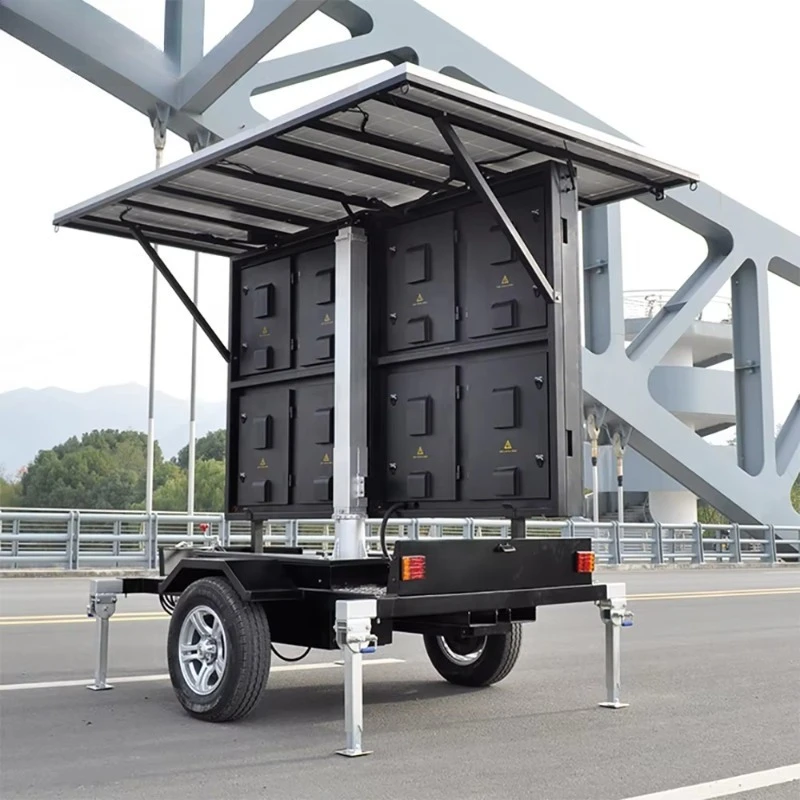 Full Color Waterproof  Solar LED Screen Trailer with Outdoor Mobile Advertising LED TV Screen for Events and Advertising