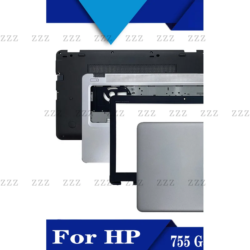 ZZ For HP 755 G3 855 G3 A/B/C/D shell case set Sliver top lid back cover palmrest