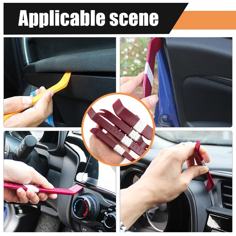 Auto Door Clip Panel Trim Removal Tool Kits Navigation Disassembly Blades Car Interior Plastic Seesaw Conversion Repairing Tools