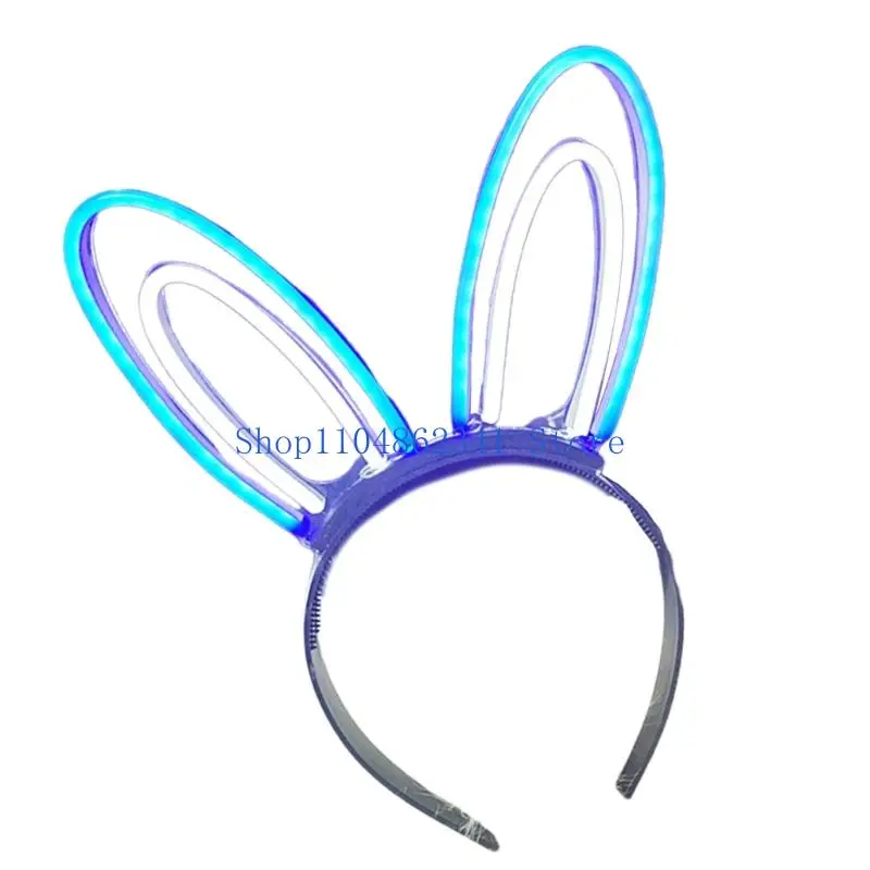 5asd Party-haarband met levendige kleuroptie Lichtgewicht LED-hoofdband Kostuumhaarstukje voor thema-evenementen, volwassenen en