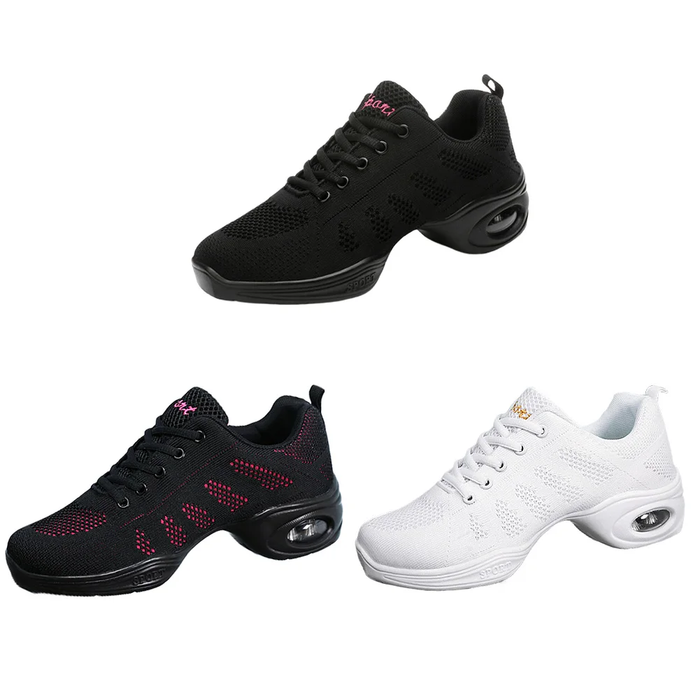 Dance Shoes Breathable Walking Shoes Air Cushion Athletic Walking Dance Shoes Platform for Women