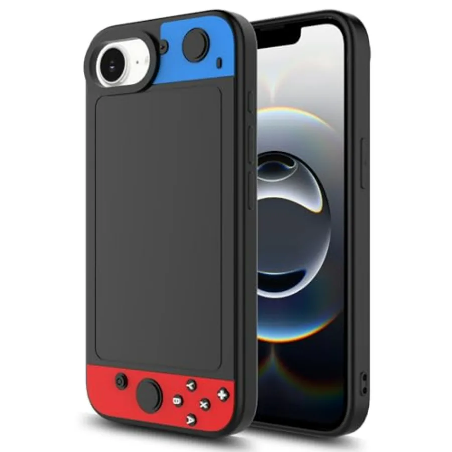 for iPhone 16E Phone Case, iPhone 17E Case, 3D Cute Fun Game Design+Snap-On+Wireless Charging+Anti-Slip+Full Body Protection Ca