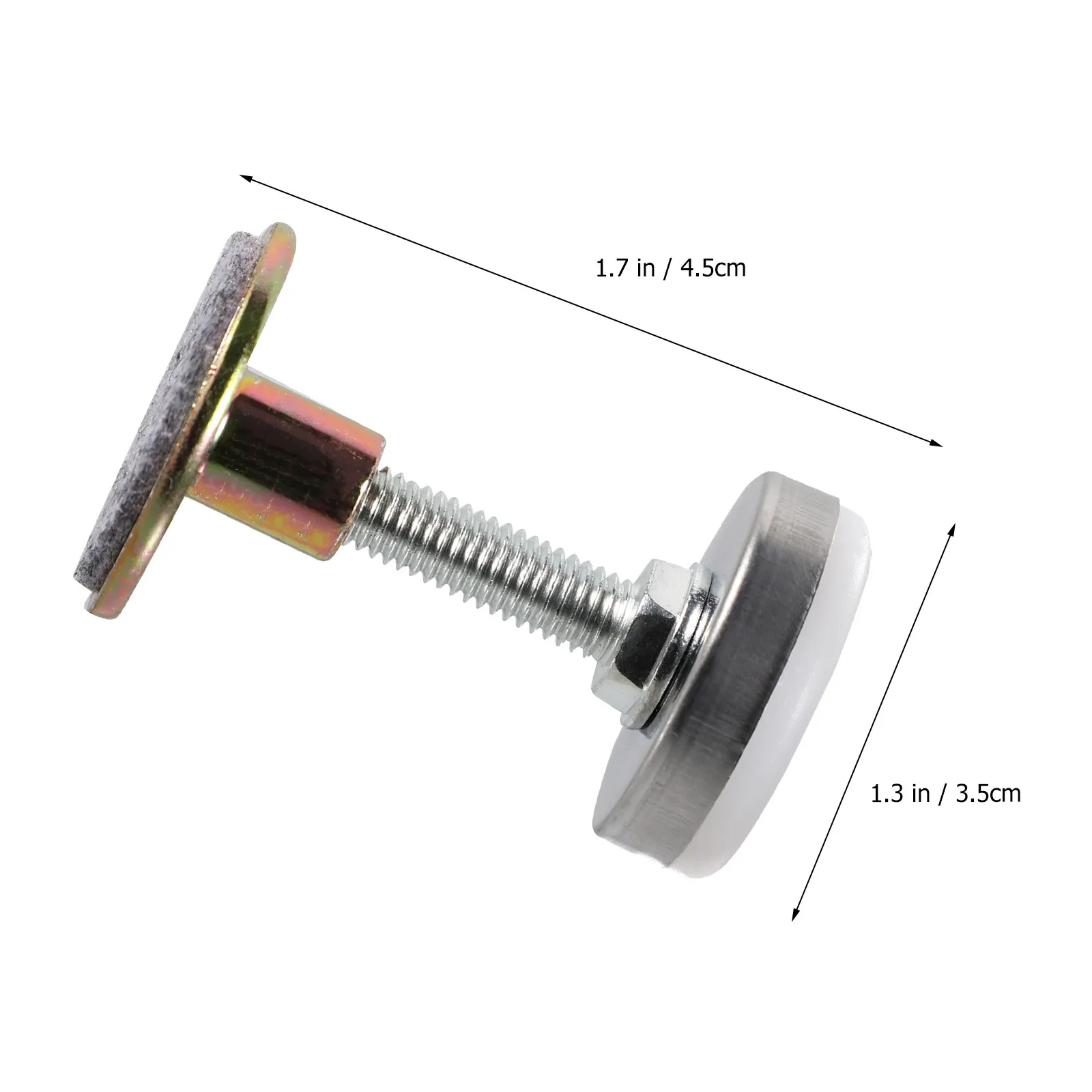 4Pcs Anti-Shake Furniture Levelers Heavy Duty Iron Leveling Feet Pads for Bed Chair Table Sofa Cabinet Stabilizer Noise