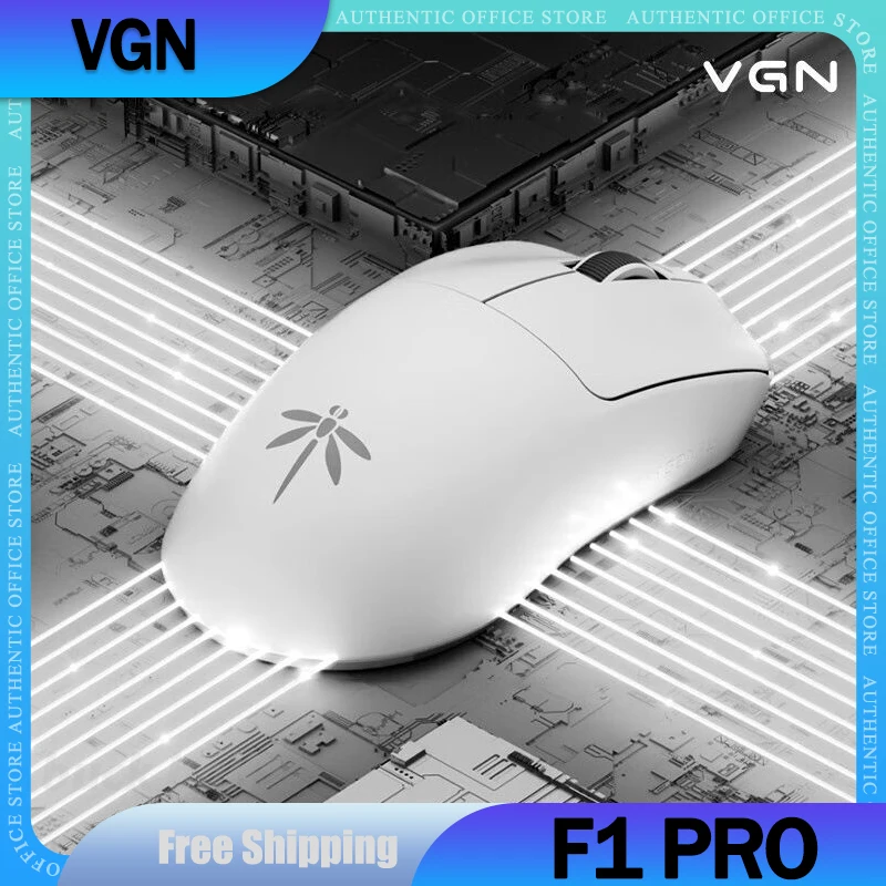 VGN Dragonfly F1 MOBA Wireless Mouse F1 Pro Max Gamer Mouse Lightweight 2 Mode Type-C 2.4G Gaming Mouse Long Battery Mice Gifts