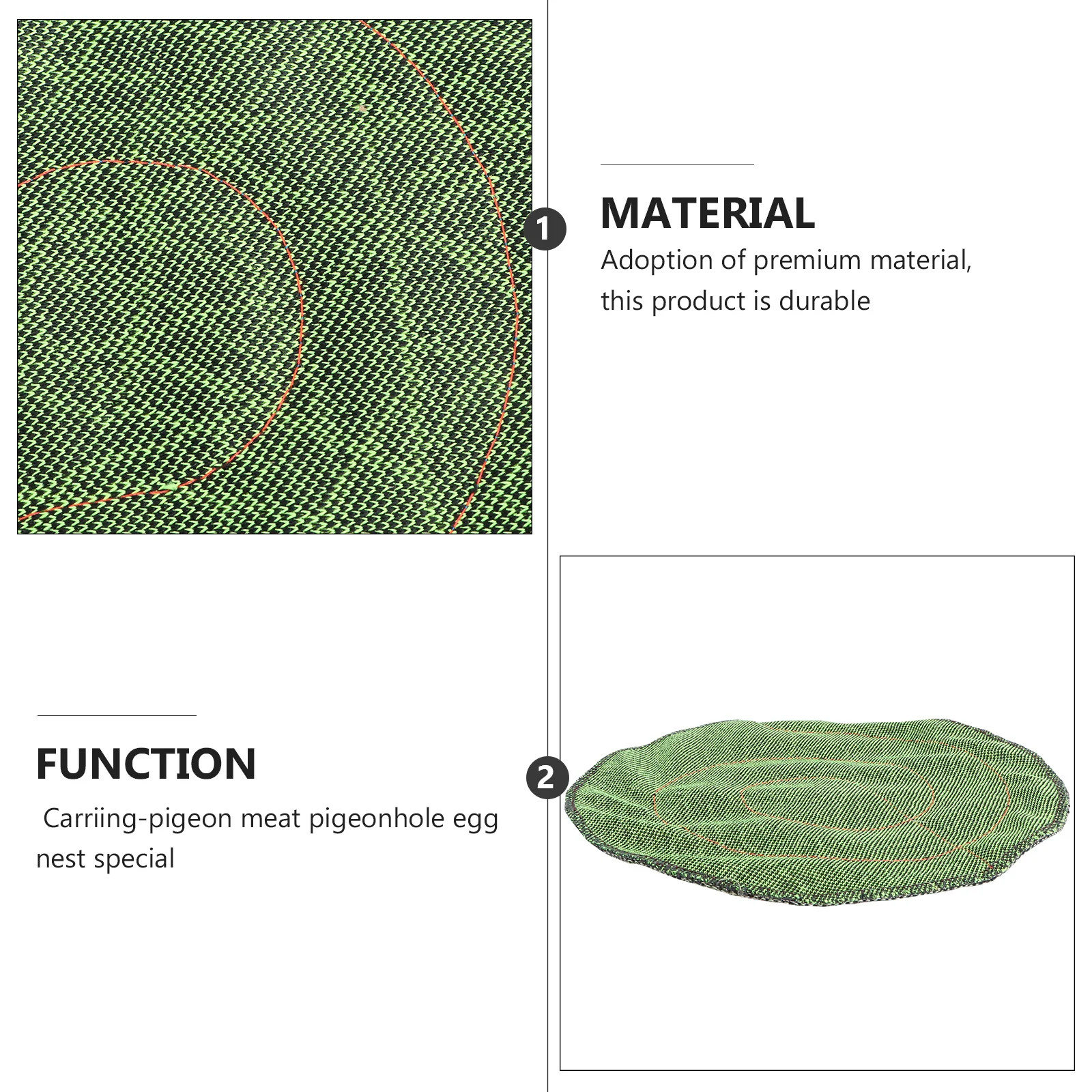 

10Pcs Pigeon Nest Cushion Multi-Layer Fabric Pad Breathable Dry Surface Improves Young Survival Rate Black Pet Bird Nest Supply