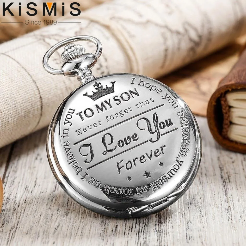 

Винтажные круглые карманные часы с римскими цифрами для мужчин, на цепочке, подарок на Рождество, день рождения, выпускной