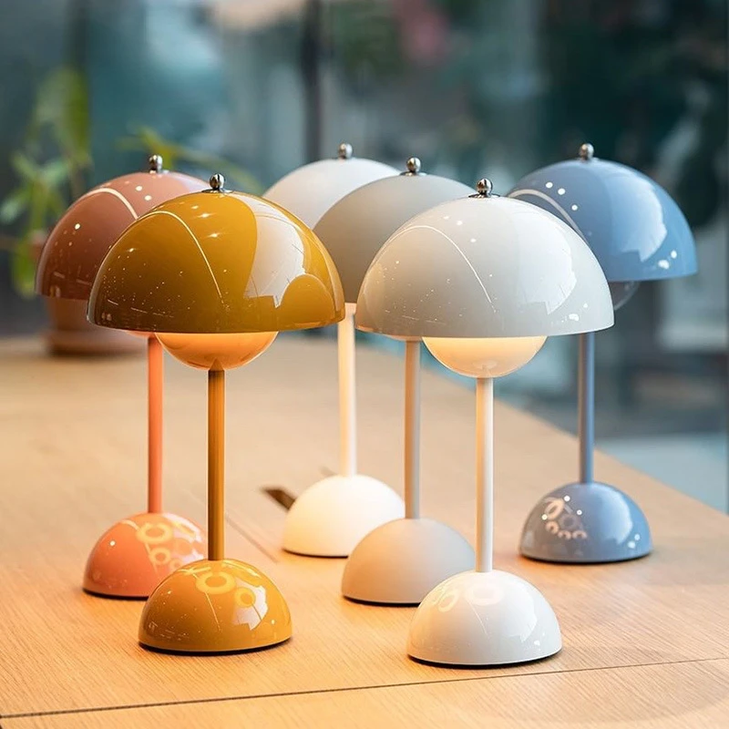 

Night Light Table Lamp Trichromatic Dimming Living Room Atmosphere Lamps Macaron Eye Protection Bedroom Bedside Decor Desk Lamp