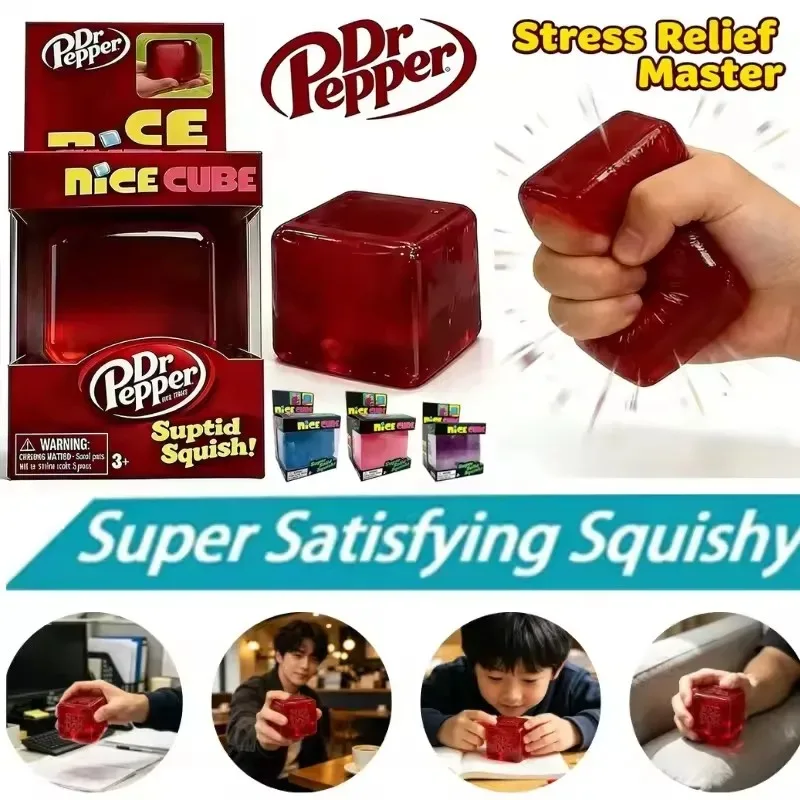 

Needoh Nice, sensory decompression cube, anxiety and concentration tool, desktop sensory cube and extrusion toy, surprise box.