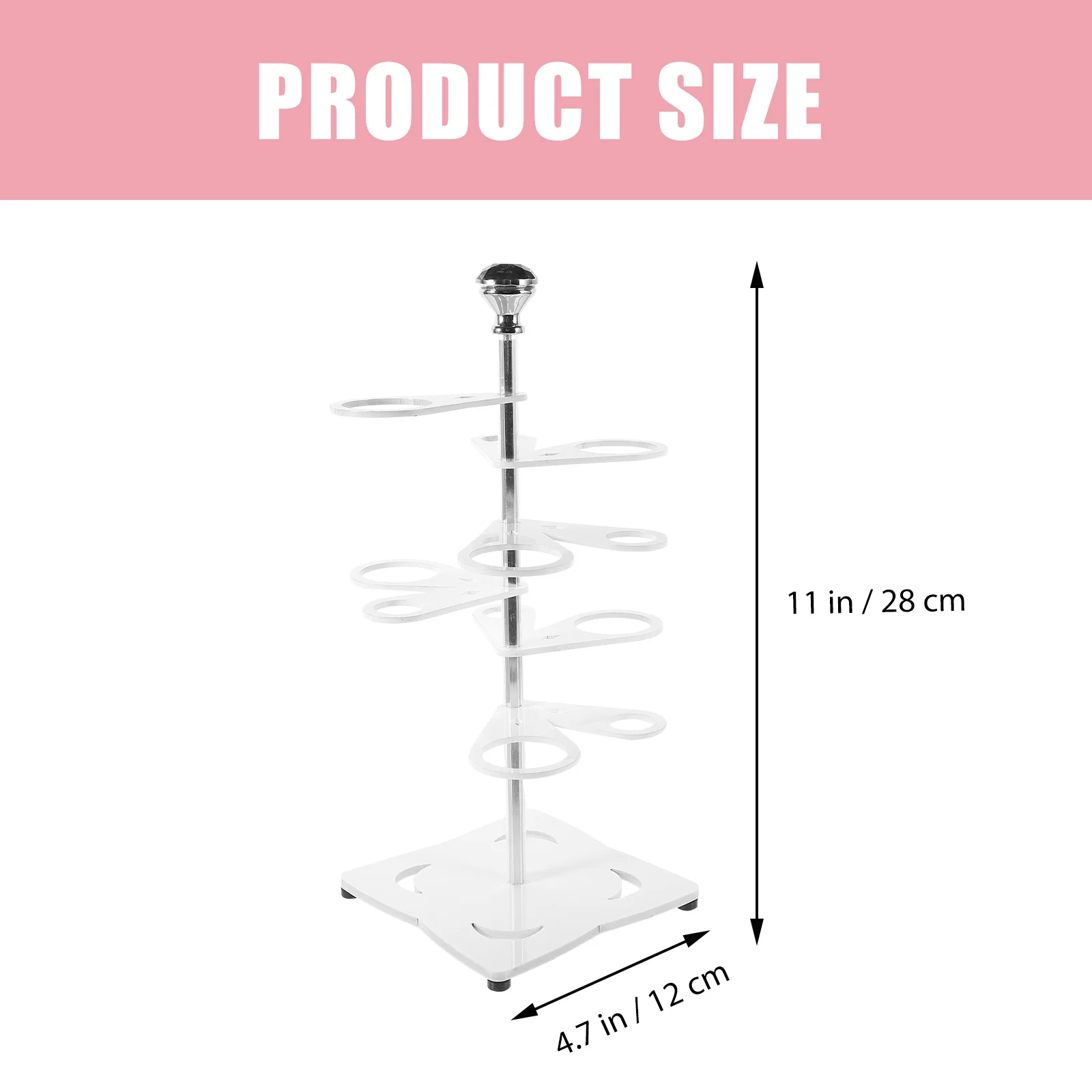 

1pc Ice Cream Cone Stand Acrylic Display Rack Durable Stable Base Easy Assembly Dessert Holder For Weddings Picnics Parties Ice