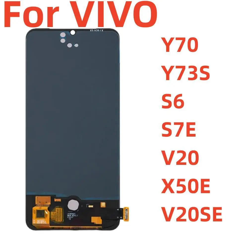 

V2002A V2031A V1962A Premium Lcd For VIVO Y70 Y73S Display Touch Screen Digitizer Panel Assembly For S6 S7E V20SE V20 X50E LCD