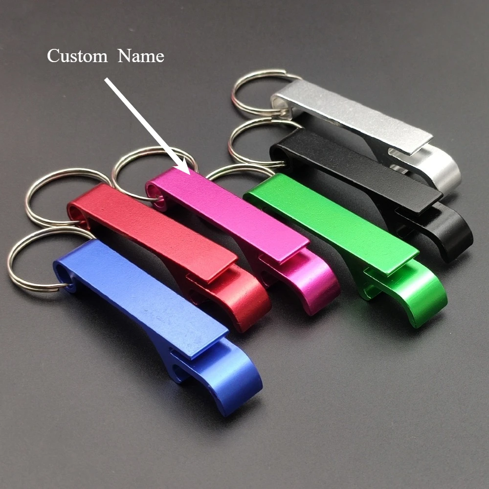 

Portable Beer Bottle Opener Keychain Practical Company Opening Event Advertisement Small Gift Car Key Available for Both