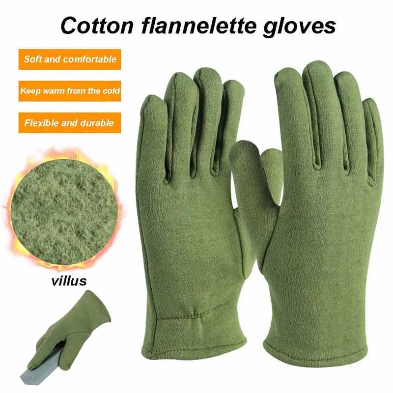 1Pair Winter Waterproof Thermal Gloves Work Safety Anti-Slip Coated Garden Gloves For Worker Hands Protection