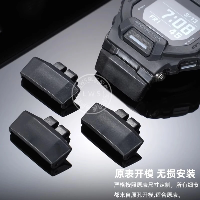 GBD-200 تعديل حزام (استيك) ساعة محول ل كاسيو G-shock GBD200 النايلون المطاط حزام ساعة اليد الفولاذ المقاوم للصدأ سوار موصل 22 مللي متر