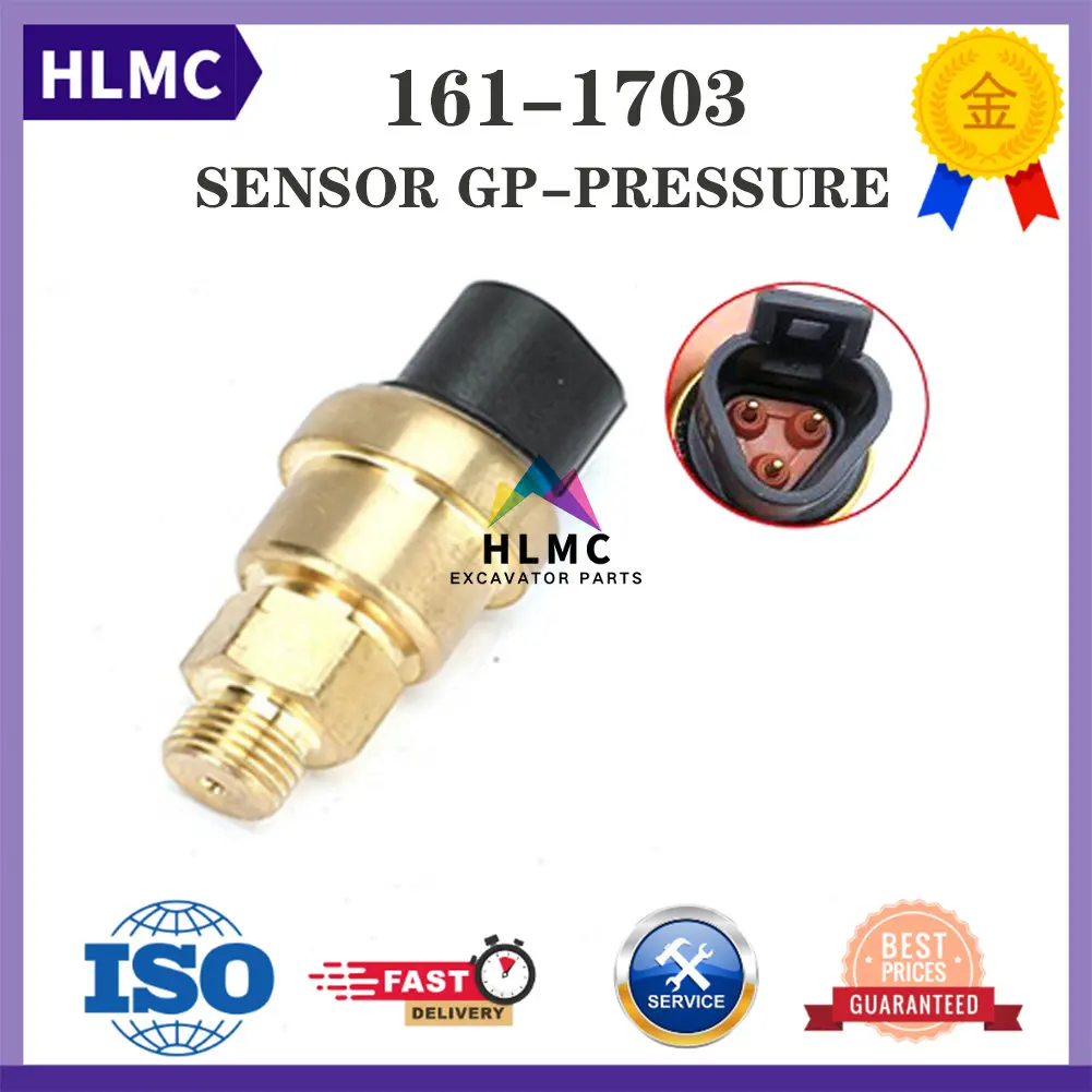 Excavator Parts C9 Diesel Engine Oil Pressure Sensor For E330C E325D Excavator Sensor 1611703 161-1703