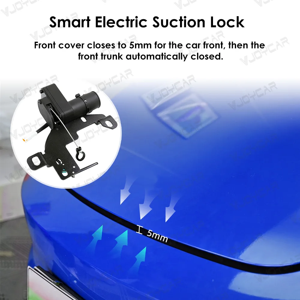 Elektryczna blokada ssania przedniego bagażnika do Tesla Frunk Soft Closing Model Y / Y Juniper / X / S/ 3 Highland Frunk Auto Closer