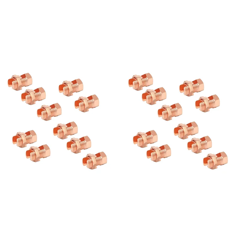 

AA76-20Pcs Split Bolt Connector, Grounding Split Bolt Connector Split Bolt Connector For Complete Earth On Bare Wires TJ-25