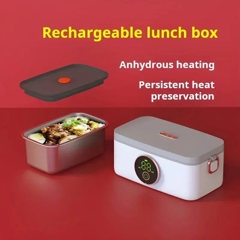 Portable Outdoor USB Rechargeable Electric Heating Lunch Box 1000mL Dropship  Insulated Food Warmer Food Container