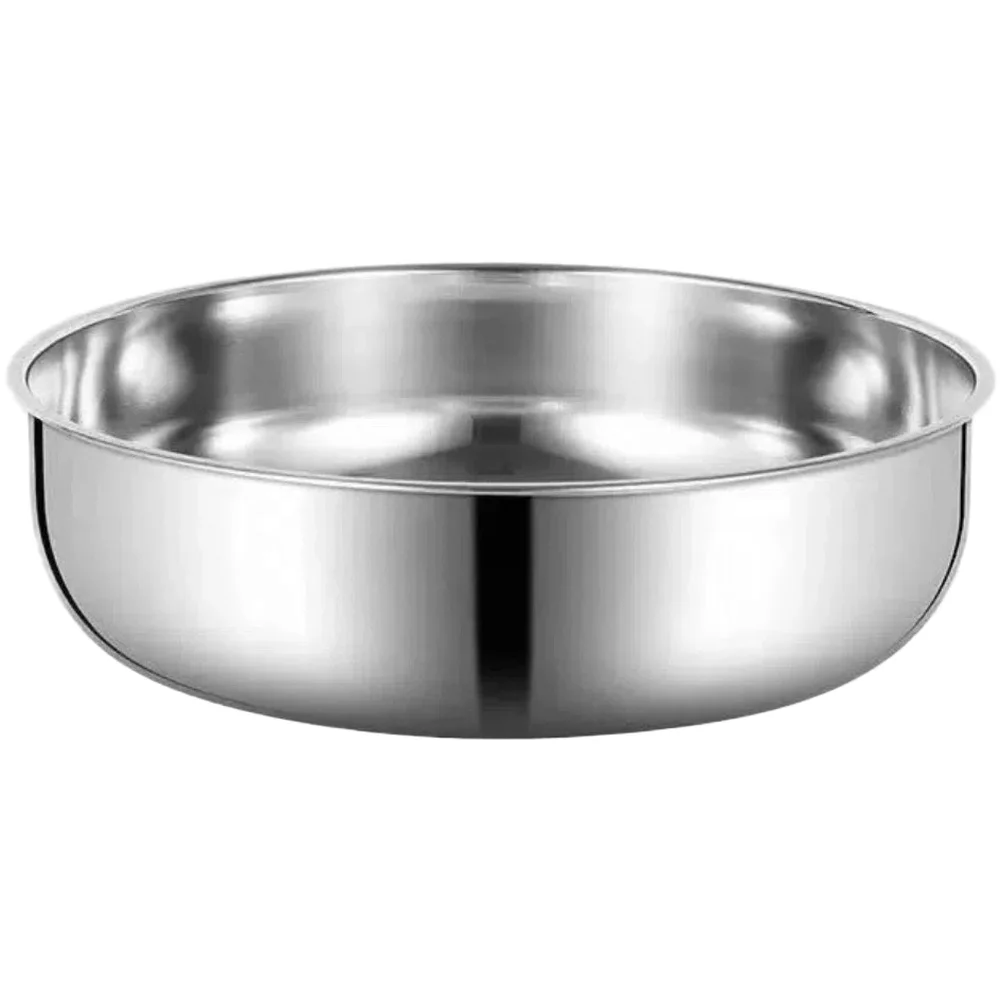 Stainless Steel Round Bowl for Kitchen Mixing Dough Beating Eggs Washing Produce and Tossing Salads with Non Slip Bottom