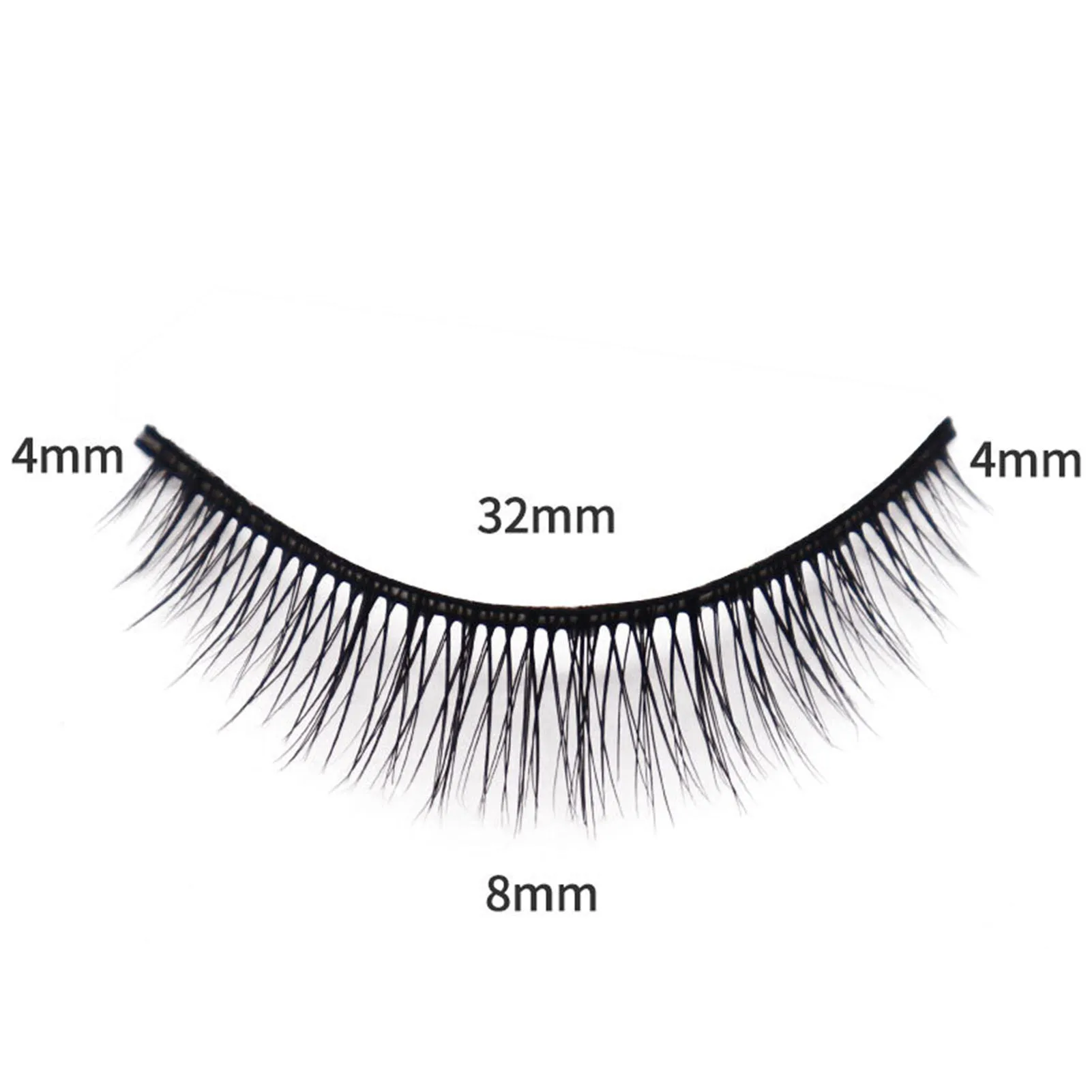 Extensão dos cílios postiços, cílios fofos, macio encaracolado, Natural Cat Eye, Volume Wispy preto, cílios vison falso, 5 pares