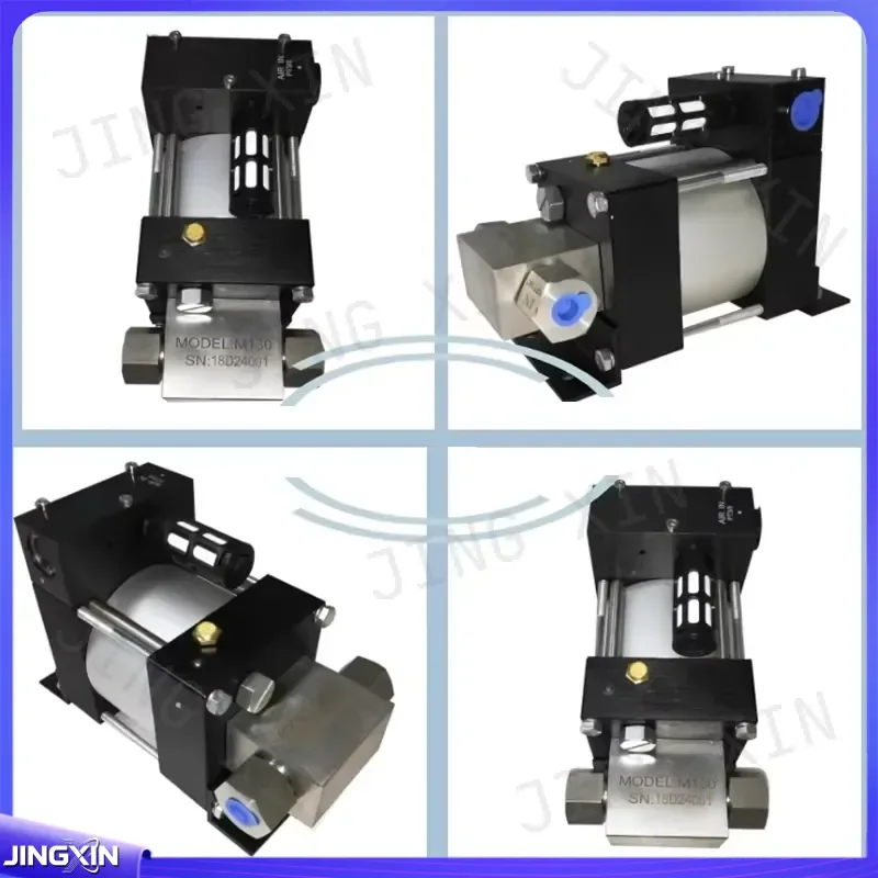 custom for M130 130:1 Ratio 0-700Bar Mini Air Driven High Pressure Hydraulic Test Pump Gas Liquid Booster Tool